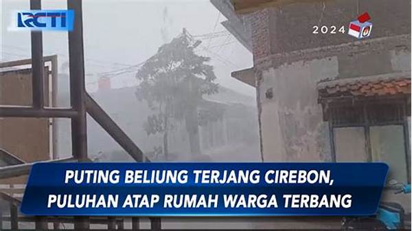 Puting Beliung Terjang Rumah Di Cirebon, Atap Terbang